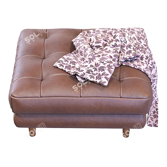 Sleek Sven Charm Ottoman: Modern Elegance for Your Space 3D model image 2