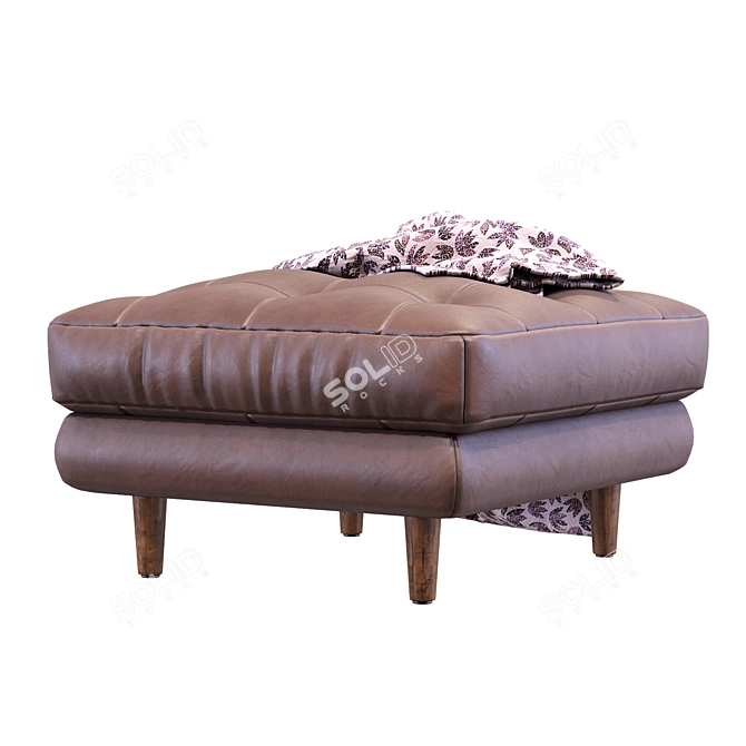 Sleek Sven Charm Ottoman: Modern Elegance for Your Space 3D model image 3