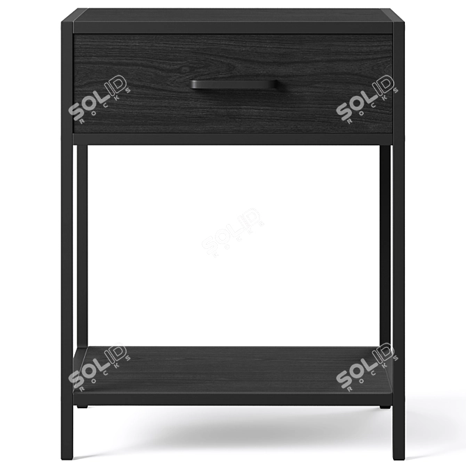 Seaford Bedside Table - Functional and Stylish 3D model image 5