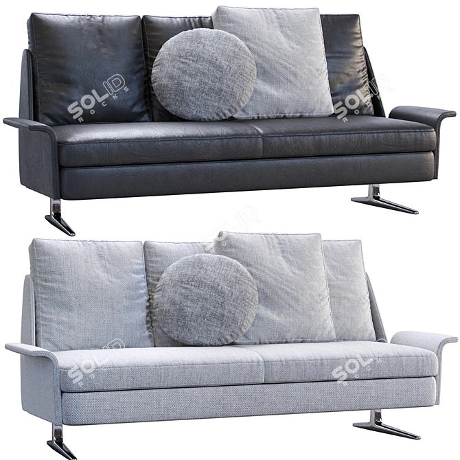 Modern Luxury Sofa by Minotti 3D model image 1