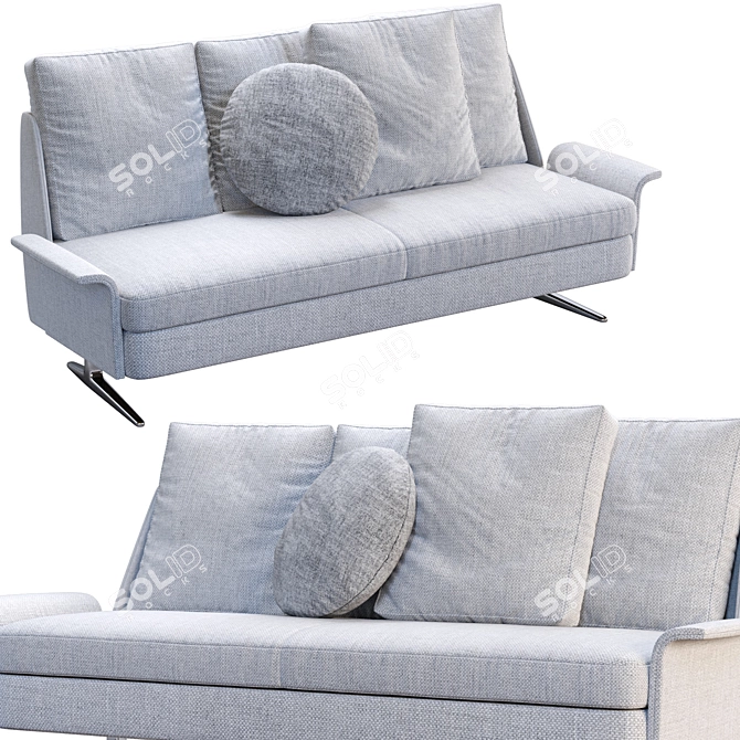 Modern Luxury Sofa by Minotti 3D model image 5