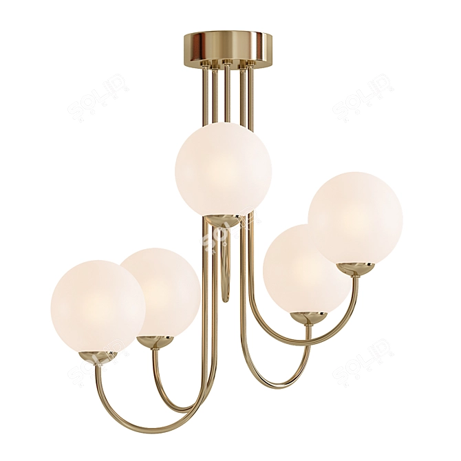 Globe Glass Pendant Light 3D model image 1