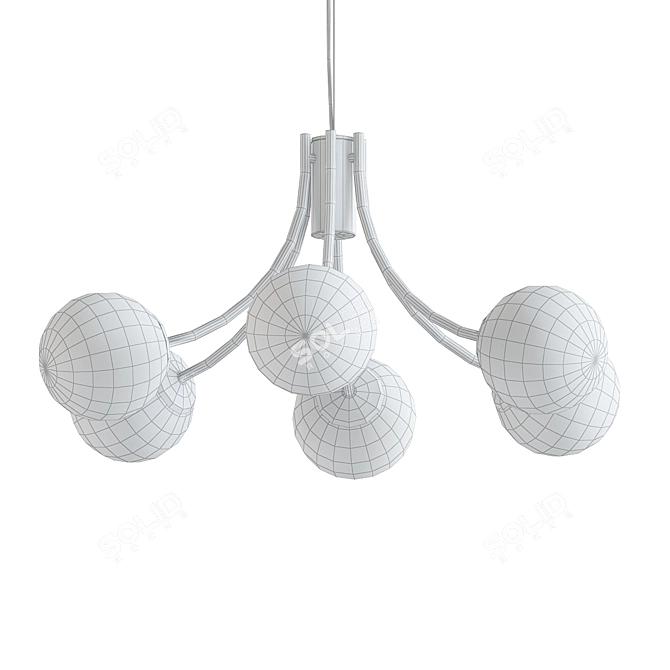 Blossom Pendant Light - Modern Elegance 3D model image 2