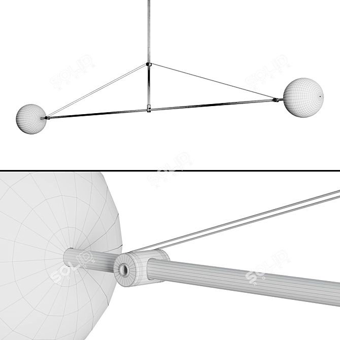 Modern Mobile Chandelier: Michael Anastassiades 3D model image 5