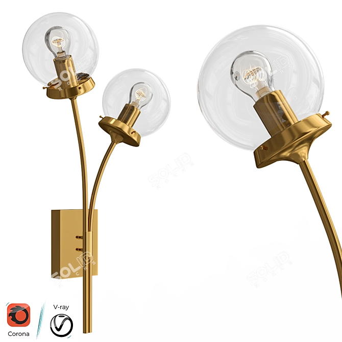 Nimes Wall: Modern Design Lamps 3D model image 1