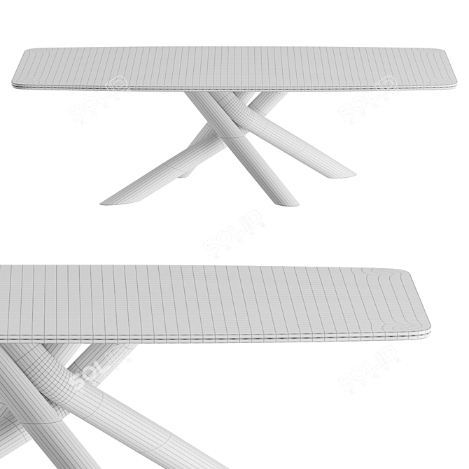 Tonin Casa STYLE | Ceramic Table 3D model image 4