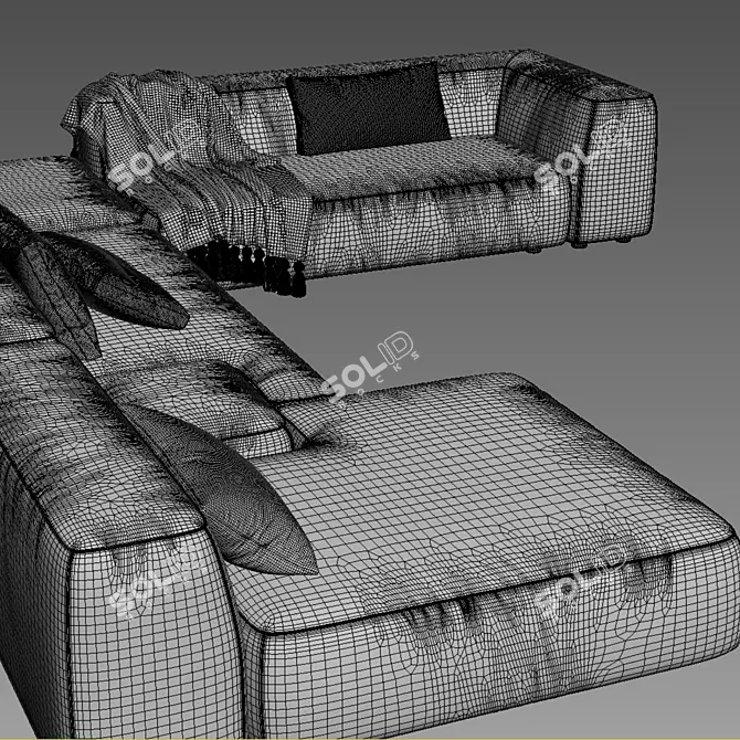 LEMA Cloud Sectional Sofa 3D model image 6