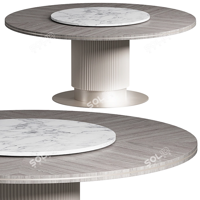 CIPRIANI Round Dining Table 3D model image 1