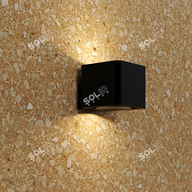 Seamless PBR Terrazzo Marble 3D model image 2