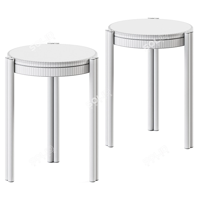 Bo Stacking Side Table: Sleek & Compact 3D model image 2