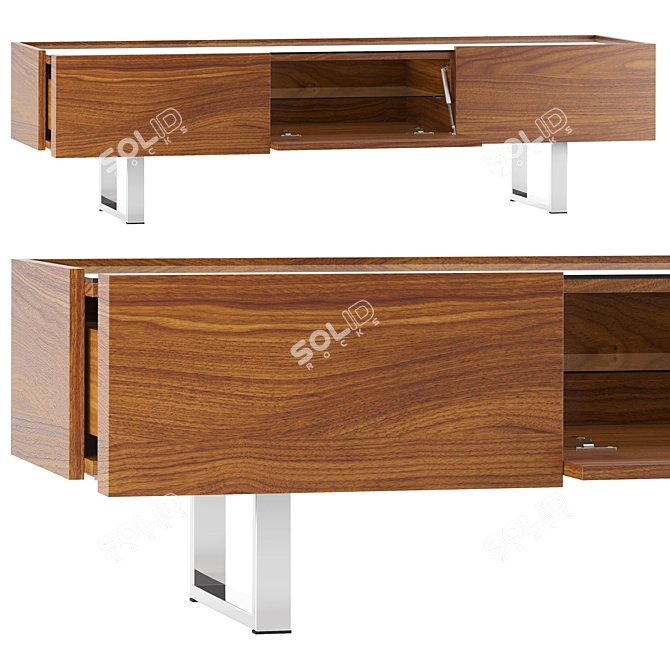 Sleek Horizon Desk by Calligaris 3D model image 2