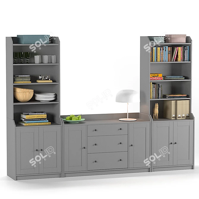 Versatile Storage Solution: IKEA Hauga 3D model image 14