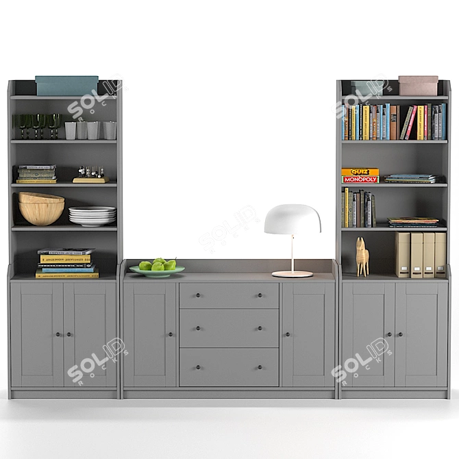 Versatile Storage Solution: IKEA Hauga 3D model image 15