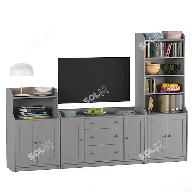 Versatile Storage Solution: IKEA Hauga 3D model image 4