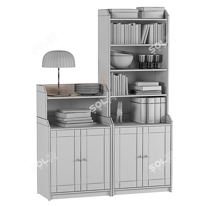 Versatile Storage Solution: IKEA Hauga 3D model image 13