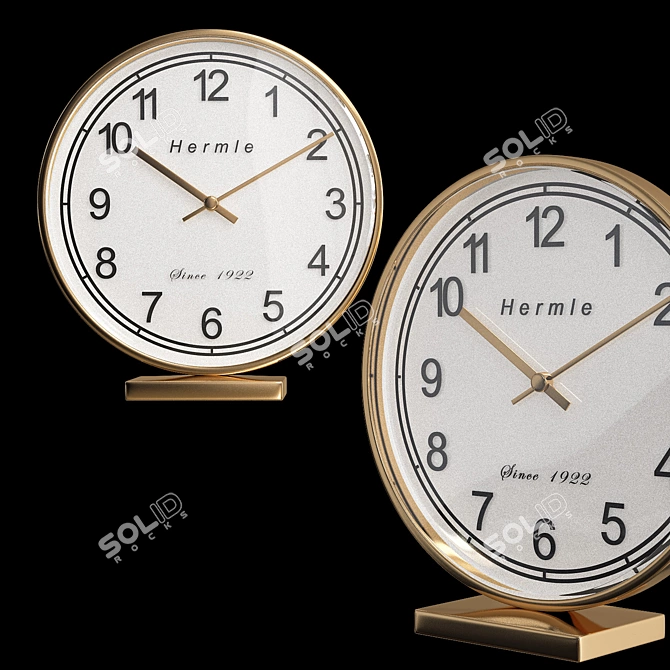 Sleek Hermle 22986 Clock 3D model image 2