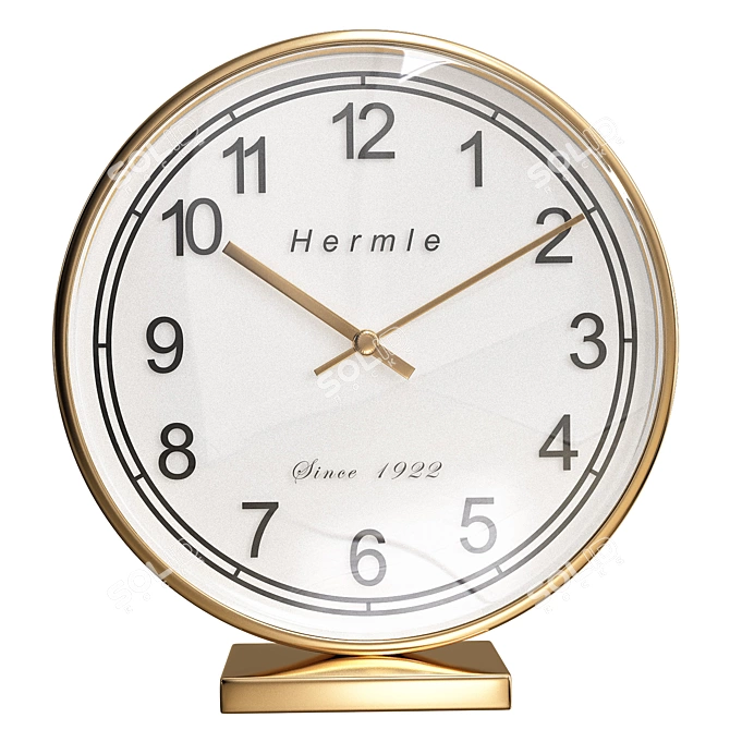 Sleek Hermle 22986 Clock 3D model image 4