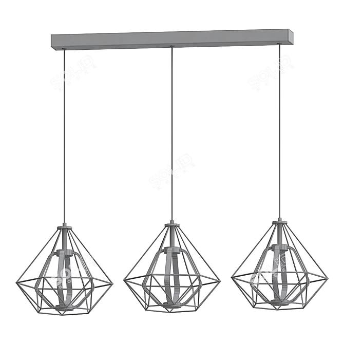 Skyline: Modern Designer Pendant Light 3D model image 2