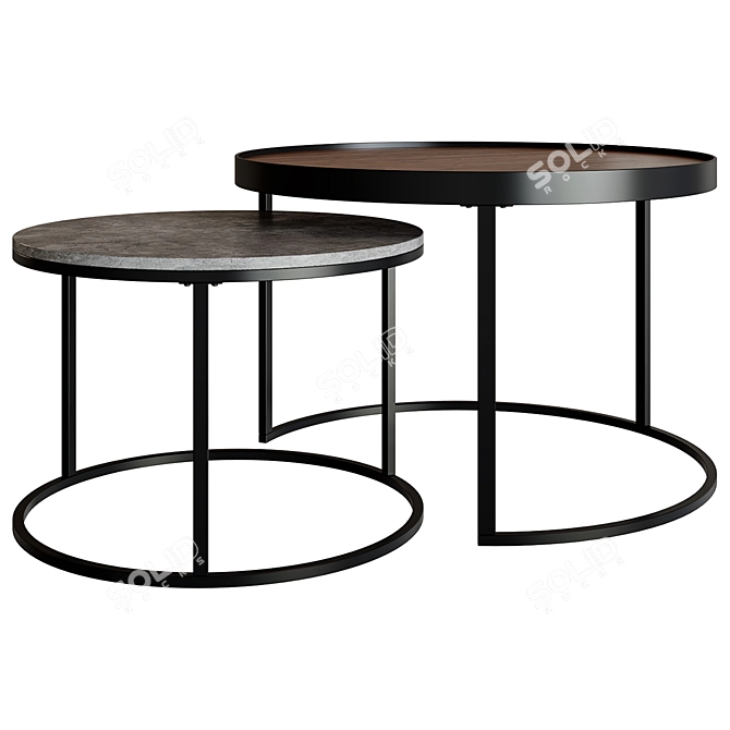 Pamela Coffee Table: Stylish and Functional 3D model image 1