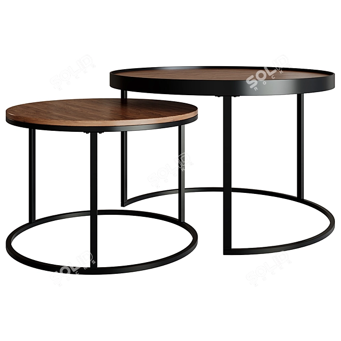 Pamela Coffee Table: Stylish and Functional 3D model image 2