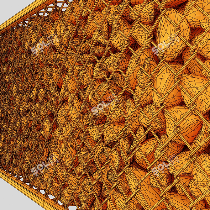 RockStone Gabion Cage: Top Quality, Multiple Textures 3D model image 7