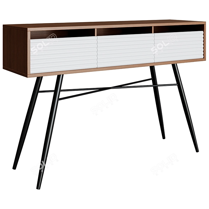 Walker Edison Console Lane: Sleek and Chic 3D model image 2