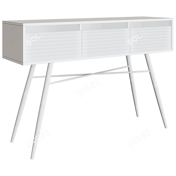 Walker Edison Console Lane: Sleek and Chic 3D model image 3