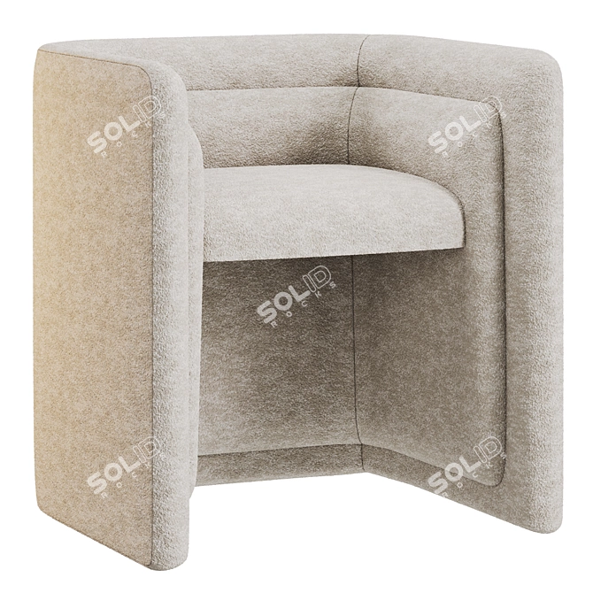 Fabrice Juan Saint-Germain Chair: Timeless Elegance for Your Space 3D model image 1