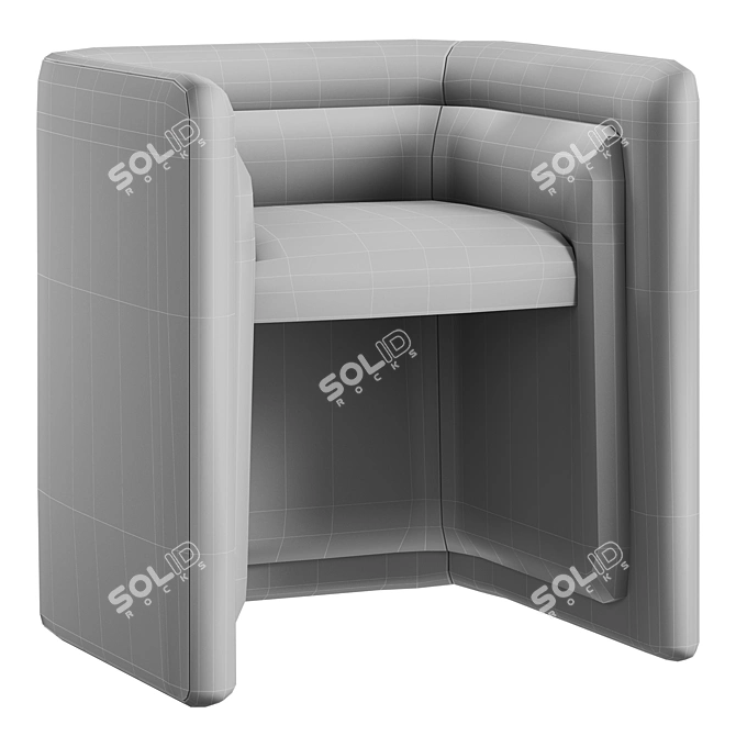 Fabrice Juan Saint-Germain Chair: Timeless Elegance for Your Space 3D model image 7