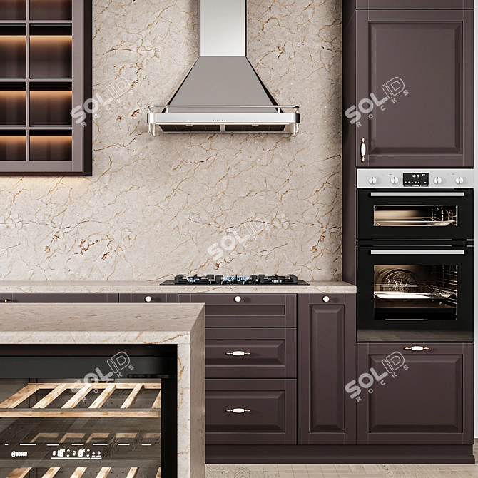 Ikea Kitchen Idea03: Stylish and Functional 3D model image 4