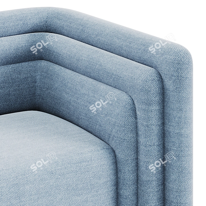 Saint-Germain Sofa & Bench: Luxurious Comfort by Fabrice Juan 3D model image 5