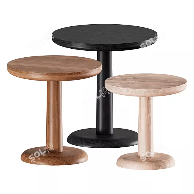 Pon Side Table: Compact Design with Versatile Sizes 3D model image 1