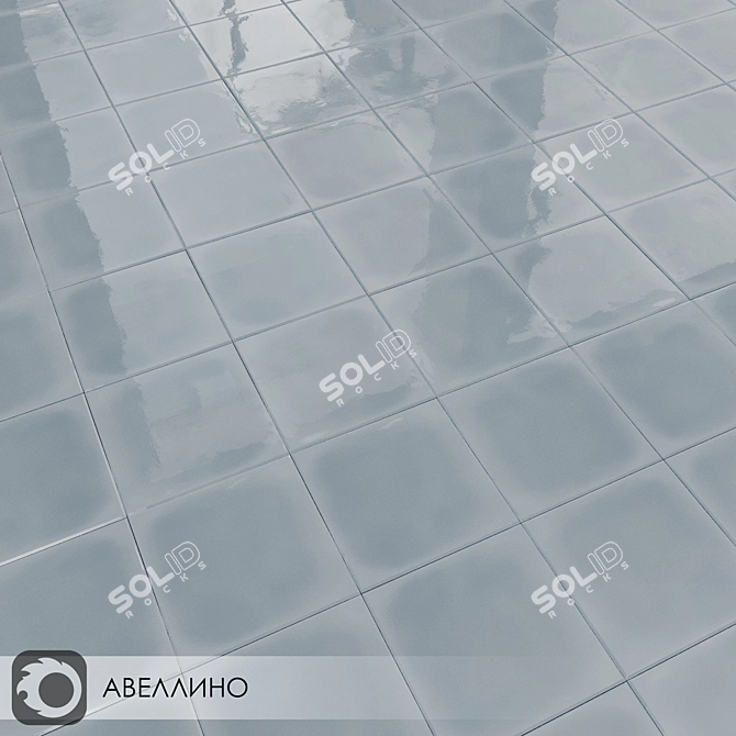 Title: Avellino Glossy Ceramic Tiles Collection 3D model image 5