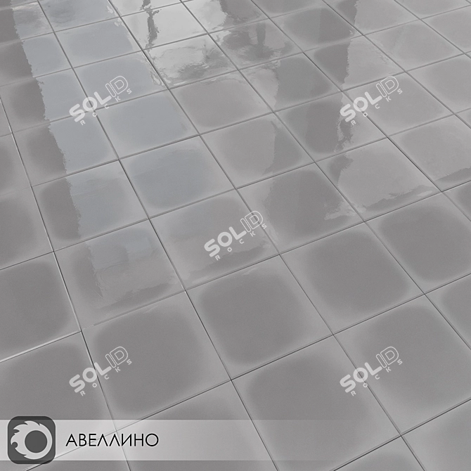 Title: Avellino Glossy Ceramic Tiles Collection 3D model image 6