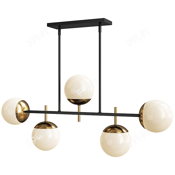 Harmony Globe Island Chandelier 3D model image 1