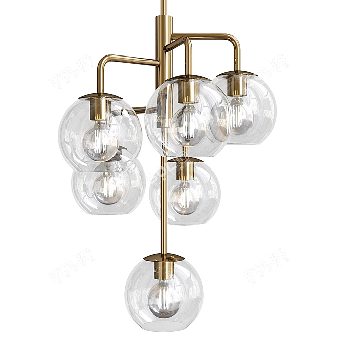 Banyan Chandelier: Exquisite Elegance for Your Space 3D model image 2