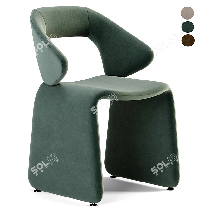 Sophisticated Costume Armchair by Artifort 3D model image 1