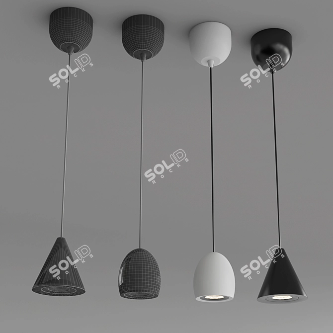 Diego Contemporary Designer Lamp 3D model image 3