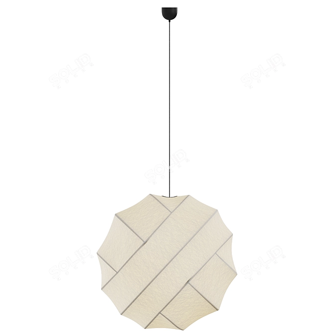 Elegant Turner Pendant Light 3D model image 4