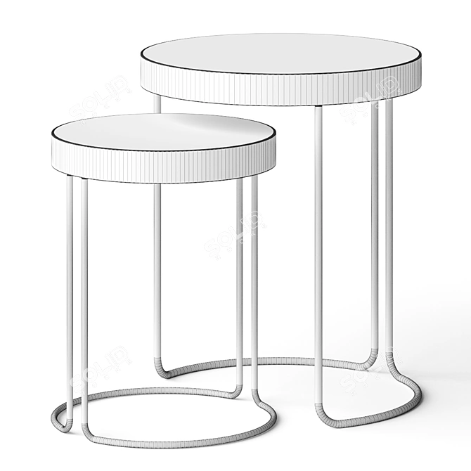 Onyx Coffee Side Table: Sleek & Versatile Design 3D model image 3