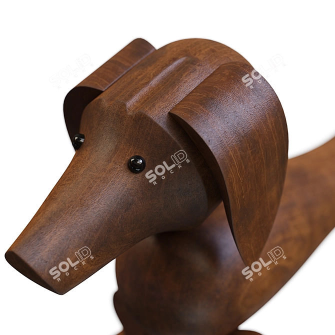 Title: Kay Bojesen PBR Birds & Dog Figurine 3D model image 5