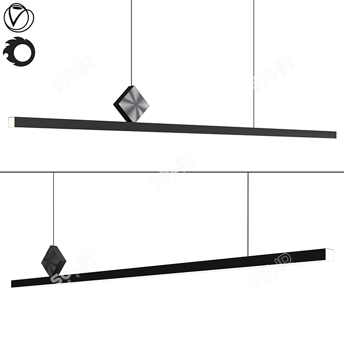 Sleek and Contemporary NORMA Lighting Collection 3D model image 3