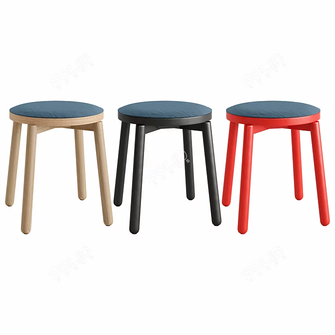VIVA Chair and Stool: Modern Elegance 3D model image 4