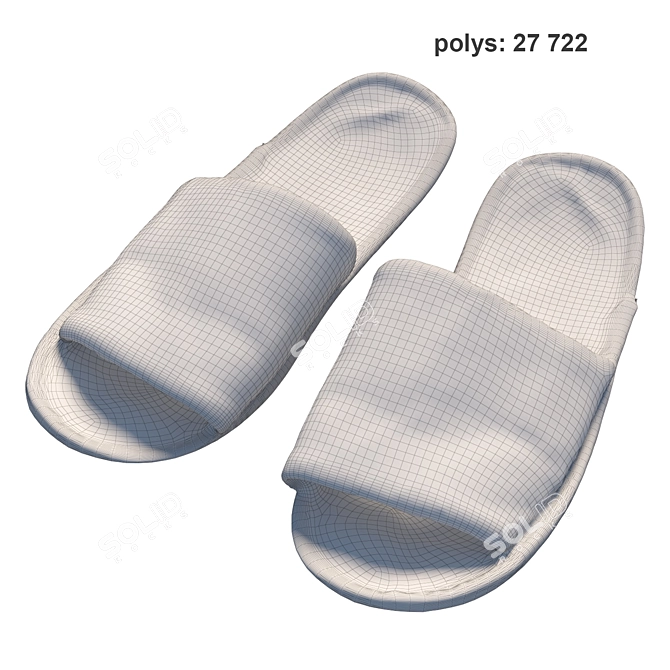 Title: 360 Scan Slippers 3D model image 6