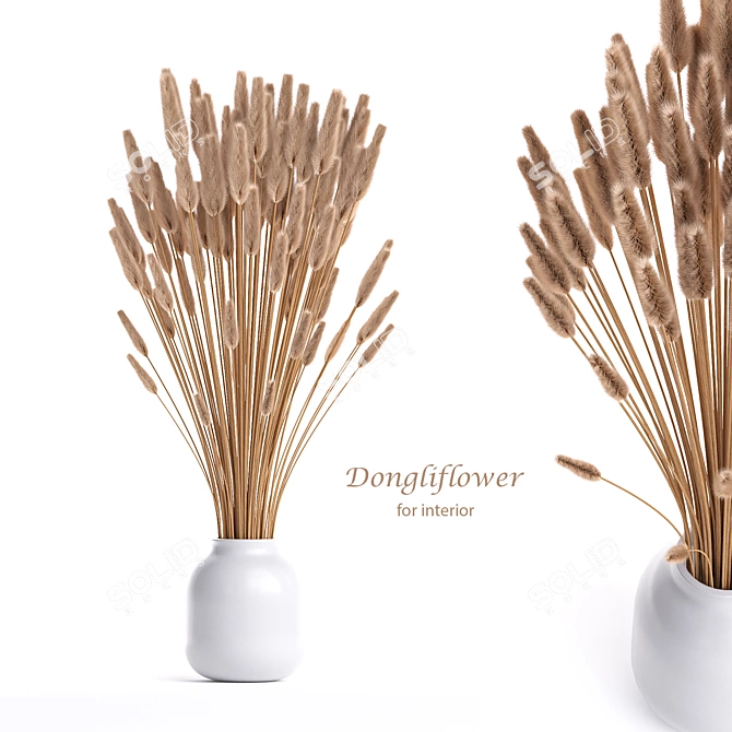 Dongliflower: Sleek and Versatile USB Device 3D model image 1