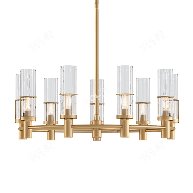 Eco Chic Essex Glass Chandelier 3D model image 1