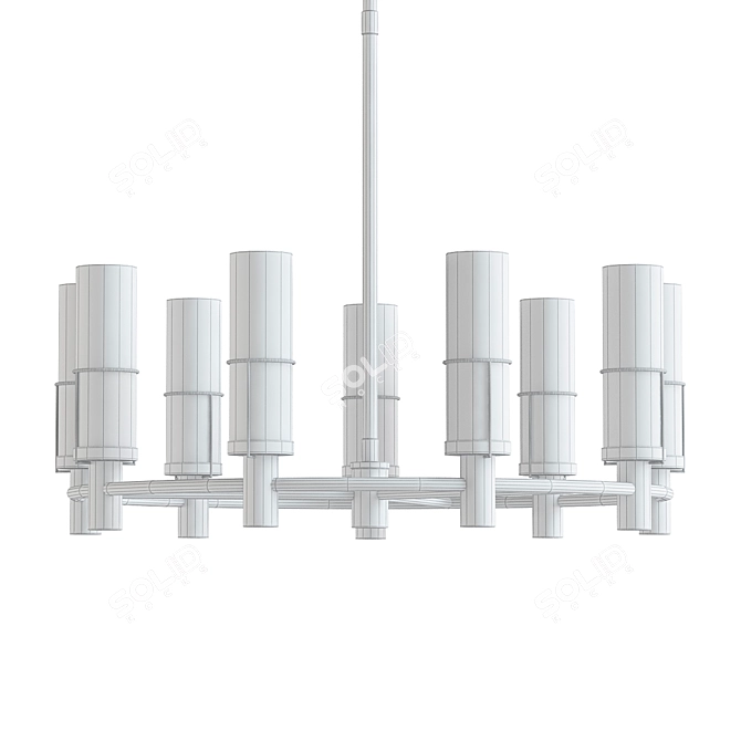 Eco Chic Essex Glass Chandelier 3D model image 2