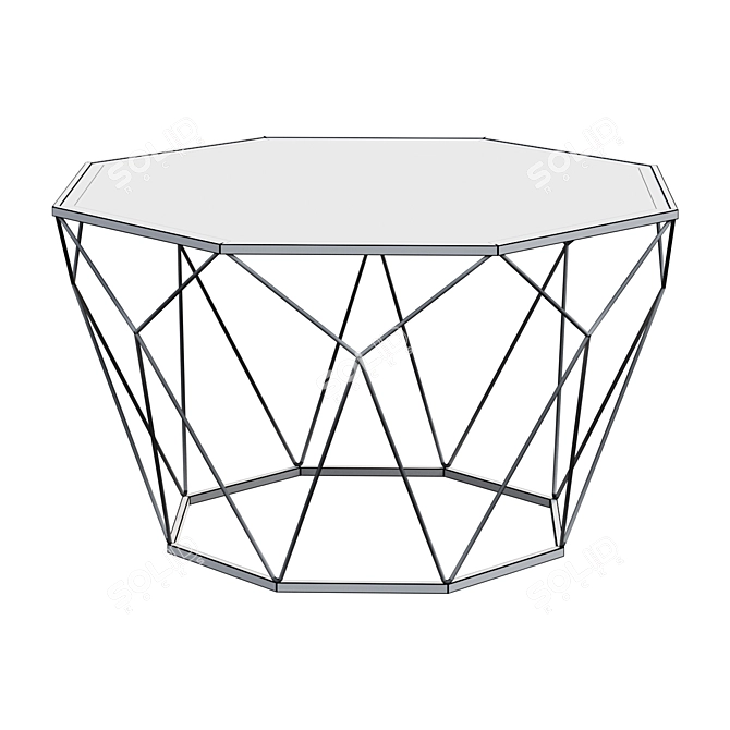 Floral Charm Coffee Table 3D model image 2