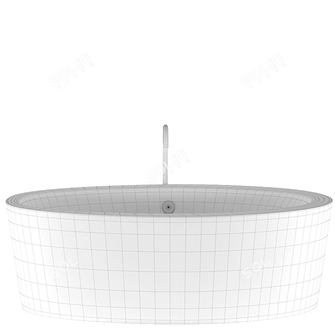 Bette Silhouette Bicolour Bath 3D model image 3