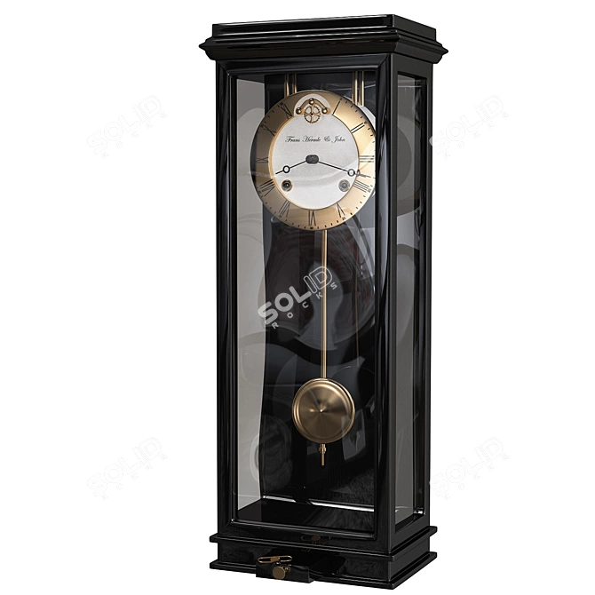 Sophisticated Hermle Wall Clock 3D model image 1